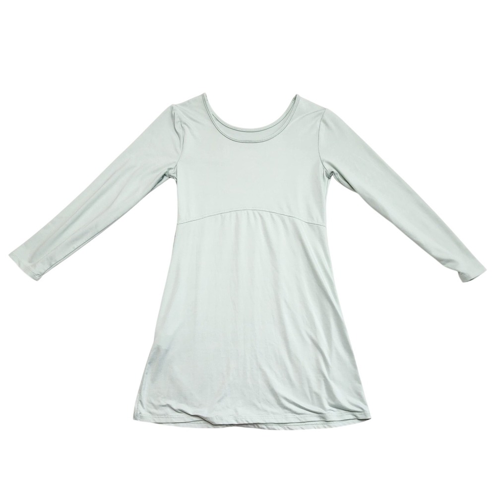 We Wander Girls Long Sleeve Active Performance Dress Sage Green Size M 8-10